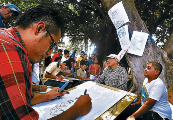 Alumnos de ENBA con su arte claman atención del gobierno