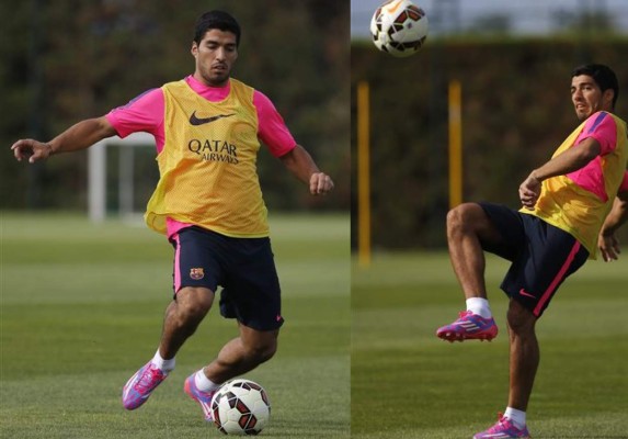 VIDEO: Luis Suárez y su primer entrenamiento con el Barcelona