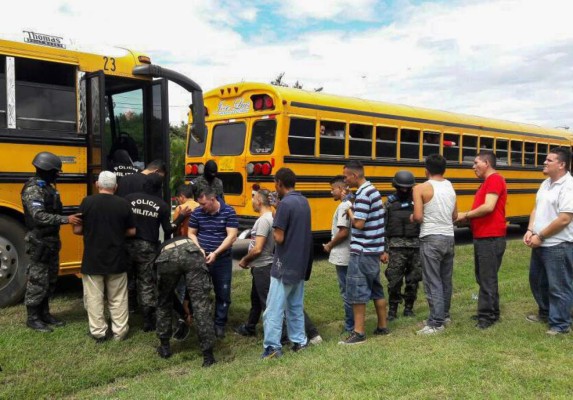 FOTOS: Lo que no se vio del traslado de reos del penal sampedrano