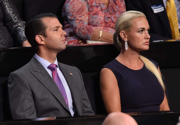 Vanessa Trump, esposa de Donald Trump Jr -hijo mayor del presidente de EEUU- pide el divorcio&nbsp;
