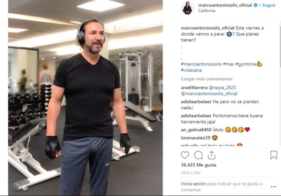 Marco Antonio Solís sorprende al compartir una fotografía en el gimnasio