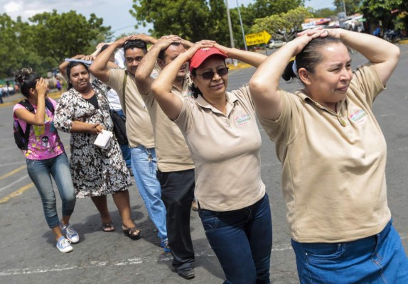 Más de un millón de personas en simulacro de terremoto en Nicaragua