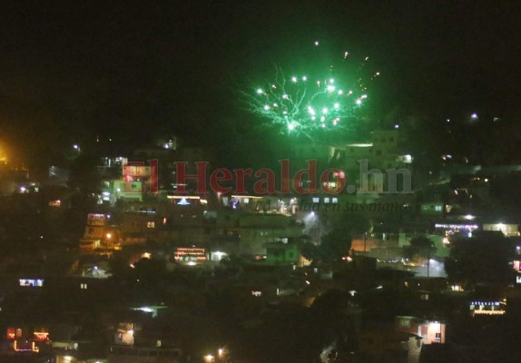 FOTOS: Así retumbó la capital de Honduras para recibir el 2020