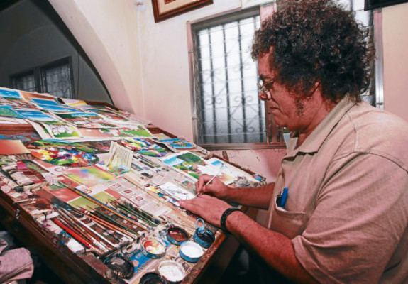 El Titanic primitivista del pintor Roque Zelaya