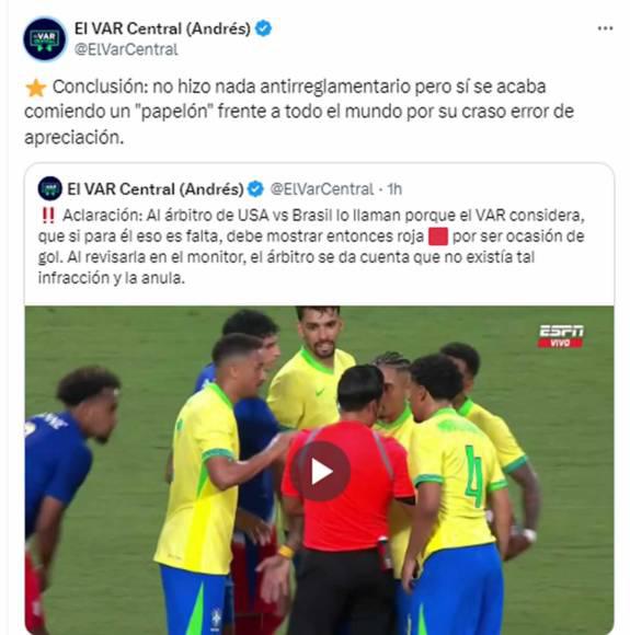Así reaccionan medios y periodistas tras error de Said Martínez en el EEUU-Brasil