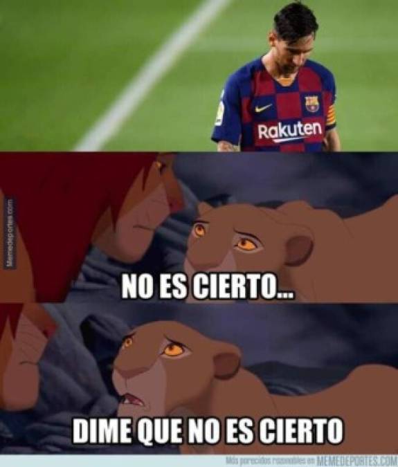 Salida de Lionel Messi del Barcelona dispara ola de memes