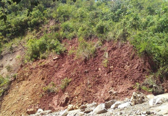 Se activa falla geológica en La Libertad, Comayagua