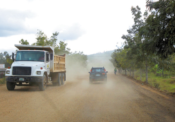Piden agilizar pavimentación de la carretera que conduce al departamento de Olancho