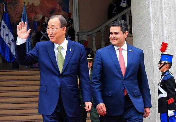 La visita de Ban Ki-moon a Honduras en fotos
