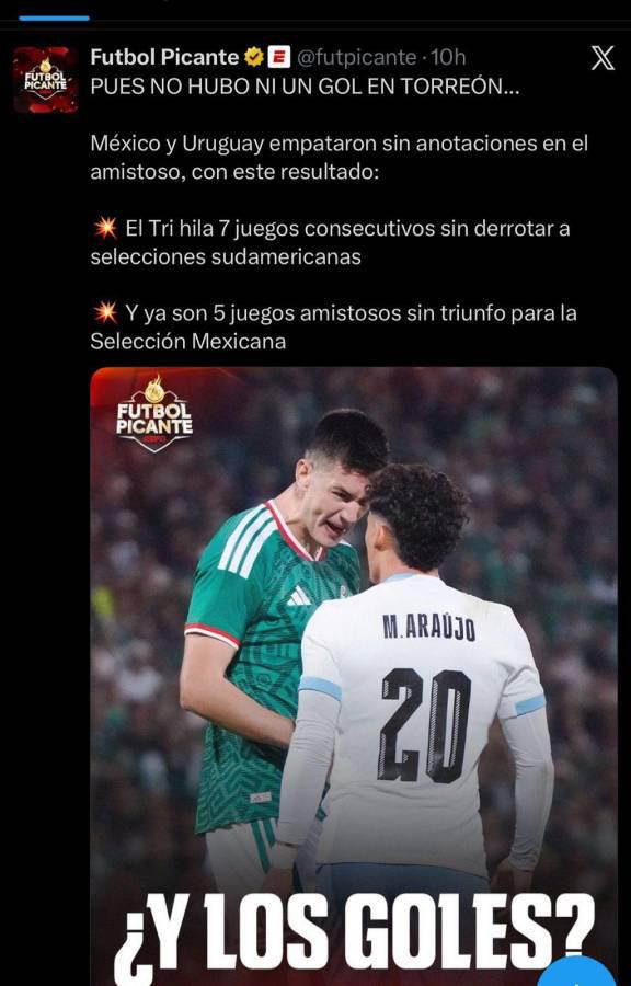 Vergüenza No pueden con Conmebol: Reacción de la prensa tras empate de México vs Uruguay