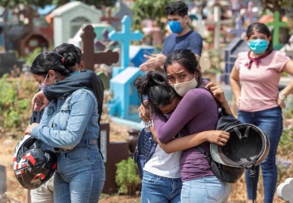 Más de 8,600 personas han perdido la vida por el covid-19 en Centroamérica, según el registro en poder las autoridades de cada nación. Foto: AFP