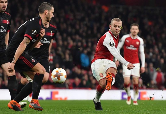 Arsenal termina de eliminar al Milan en la Europa League&nbsp;