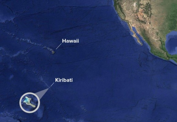 Llegó el año nuevo a Kiribati, Australia, el primer lugar del mundo que celebra 2016