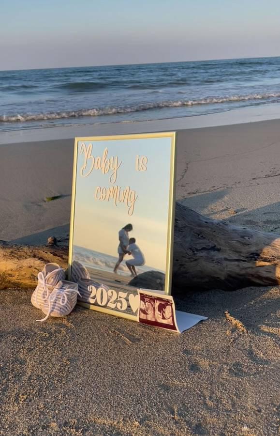 Bella chica anuncia que está embarazada de jugador de la Liga Nacional