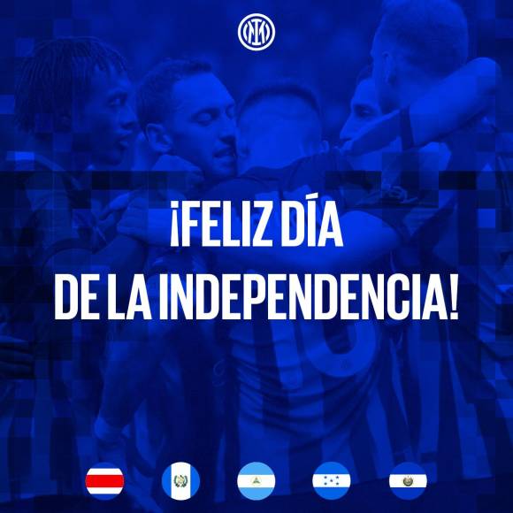 Equipos de Francia, Inglaterra, Italia y franquicias de la NFL felicitan a Honduras por su Independencia