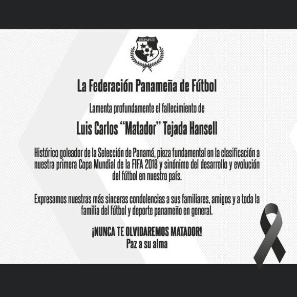Muere Luis “Matador” Tejada, goleador de Panamá
