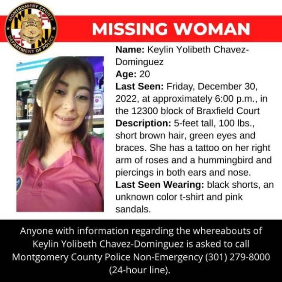 10 mil dólares: la recompensa para dar con el asesino de joven hondureña Keylin Yolibeth en Maryland