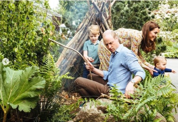 FOTOS: El tierno paseo del príncipe William, Kate y sus hijos entre la naturaleza