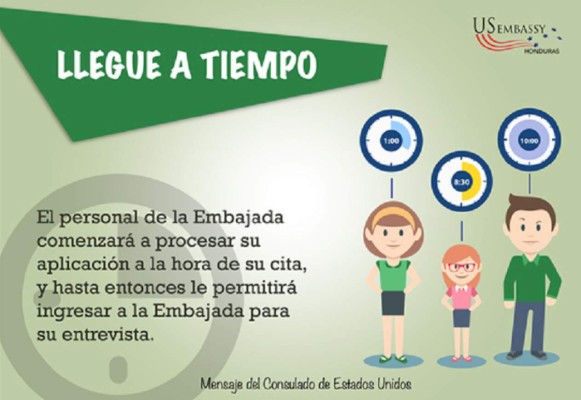Embajada de EE UU pide a solicitantes de visas no llegar con mucho tiempo de anticipación