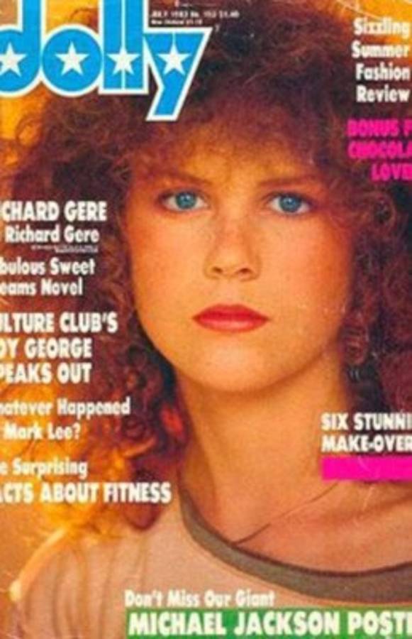 Nicole Kidman en la revista Dolly, cuando tenía 16 años.