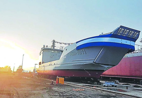 Listo el buque logístico para la Fuerza Naval Hondureña