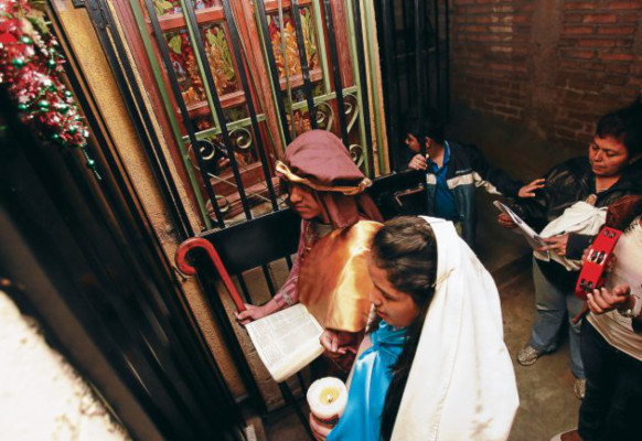 María y José piden posada