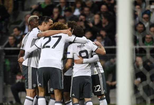 El United cumple el trámite y avanza a octavos en Europa League&nbsp;&nbsp;