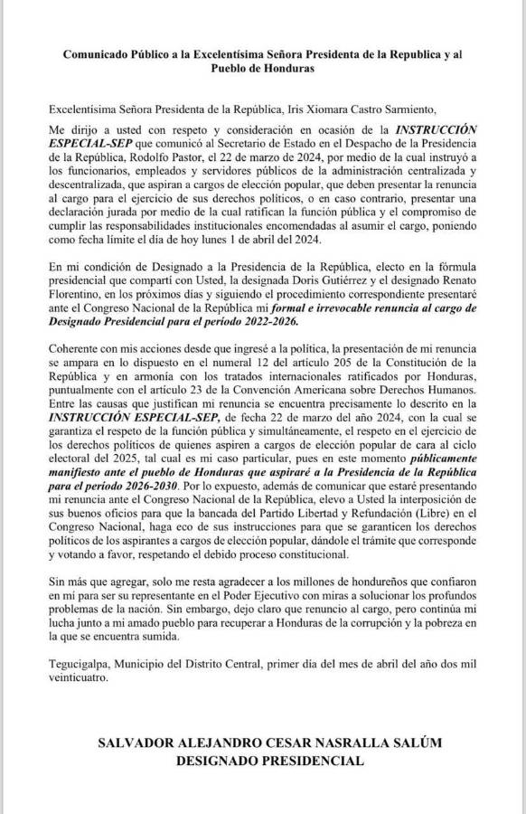 Salvador Nasralla anuncia que buscará una vez más la presidencia de Honduras