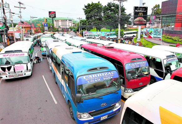 Transporte en Honduras a paro el miércoles