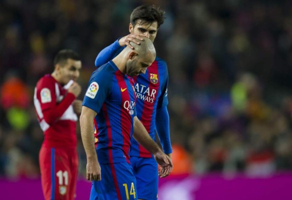 El argentino Javier Mascherano tiene una lesión en el bíceps femoral