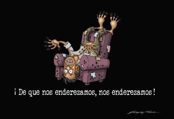 'Patas arriba”