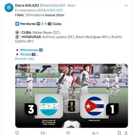 Así reaccionan medios nacionales e internacionales tras triunfo de Honduras ante Cuba