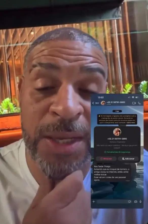 Estafan a madre de Adriano y el ex delantero estalla y lanza amenaza: Vas a ver al diablo