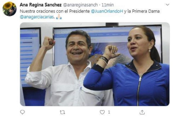 Funcionarios, correligionarios y amigos muestran su apoyo a JOH