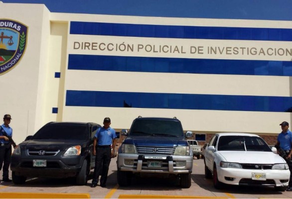 Recuperan tres carros robados en la capital hondureña