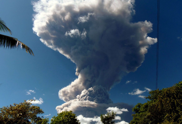 Cenizas del Chaparrastique podrían llegar a Honduras