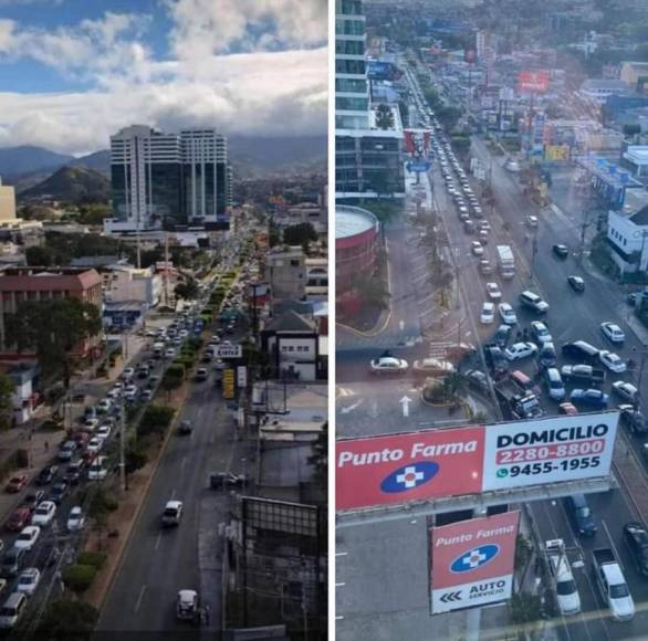 Cierre de bulevares Suyapa y Morazán generan caos vehicular en la capital