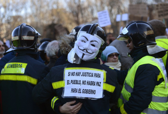 Marea humana inunda Madrid contra la austeridad y la corrupción