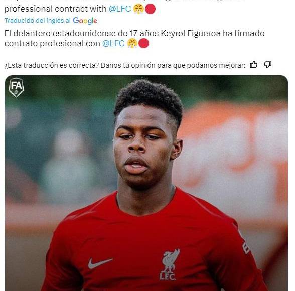 Lo que dicen los medios sobre primer contrato de Keyrol Figueroa con el Liverpool