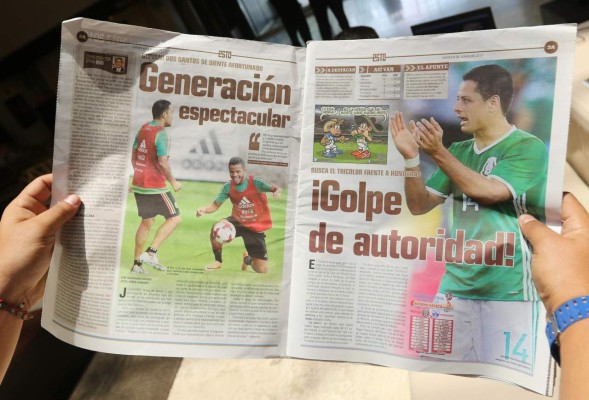 Diarios mexicanos a puro Draft; pero recuerdan el 'Aztecazo' de Honduras en 2013