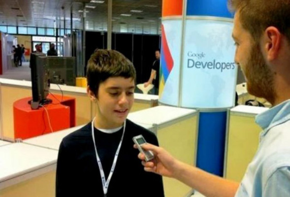 Google contrató a niño de 12 años en su equipo de programadores
