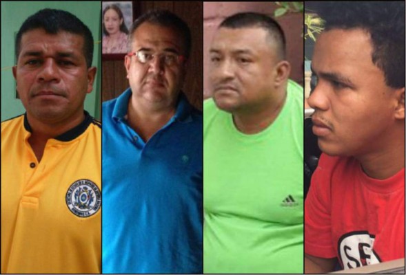Ellos son los cuatro detenidos por el crimen de la ambientalista Berta Cáceres.