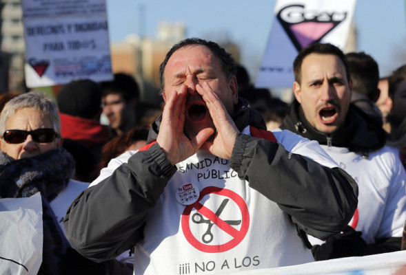 Marea humana inunda Madrid contra la austeridad y la corrupción