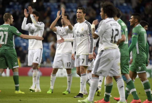 Un Real Madrid de récord golea al Ludogorets búlgaro