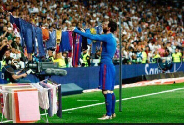 Ni la celebración por los 500 goles de Lionel Messi se salva de los memes
