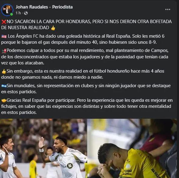 Mr Chip y famoso hondureño explotan: La reacción de la prensa tras goleada de LAFC a Real España