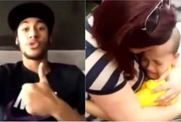 Conmovedor mensaje de Neymar a un niño con cáncer