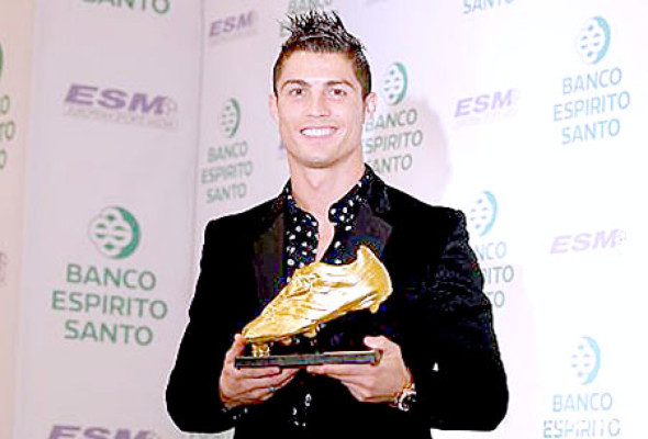 Cristiano Ronaldo recibe la 'Bota de Oro'