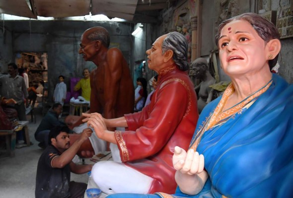 República de India celebra el uso de la constitución y el fin de un dominio