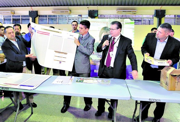 Imprentas entregan al TSE el material electoral de San Luis